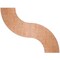Emma and Oliver 5.5 ft. x 2 ft. Serpentine Wood Folding Banquet Table